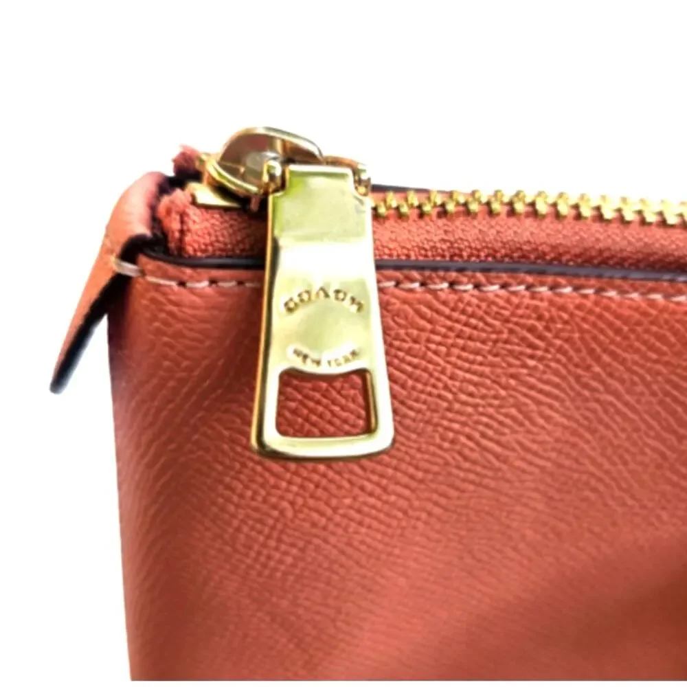 Coach Gallery Tote Bag Light Coral Pink Leather Work Travel Laptop Purse CH285